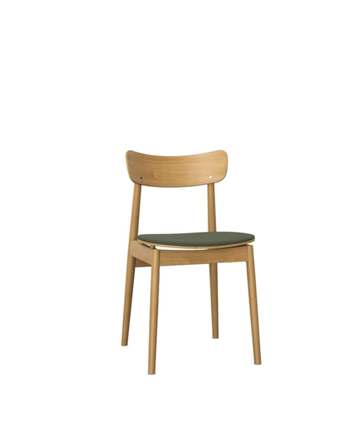 Krzesło Nopp A-1803, bukowe, tapicerowane siedzisko, FAMEG