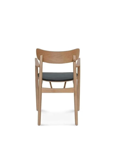 Fotel z podłokietnikami Nopp B-1803, bukowy, tapicerowane siedzisko, FAMEG Fotel z podłokietnikami Nopp B-1803, bukowy, tapicerowane siedzisko, FAMEG