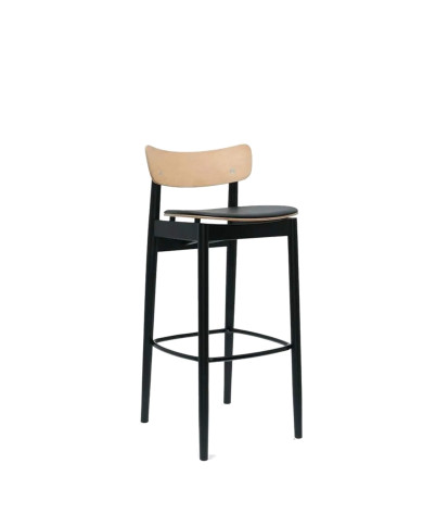 Hoker Nopp BST-1803, bukowy, tapicerowane siedzisko, FAMEG Hoker Nopp BST-1803, bukowy, tapicerowane siedzisko, FAMEG