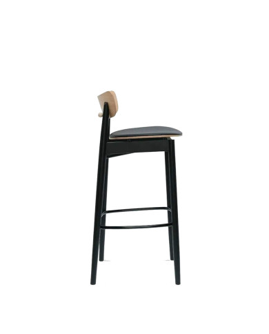 Hoker Nopp BST-1803, bukowy, tapicerowane siedzisko, FAMEG Hoker Nopp BST-1803, bukowy, tapicerowane siedzisko, FAMEG