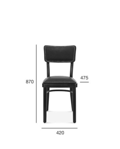 Krzesło Novo A-9610/6, bukowe, tapicerowane siedzisko i oparcie, FAMEG Krzesło Novo A-9610/6, bukowe, tapicerowane siedzisko i oparcie, FAMEG