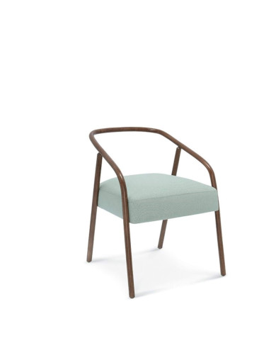 Fotel z podłokietnikami Plum B-1904, gięte, bukowe, tapicerowane siedzisko, FAMEG Fotel z podłokietnikami Plum B-1904, gięte, bukowe, tapicerowane siedzisko, FAMEG