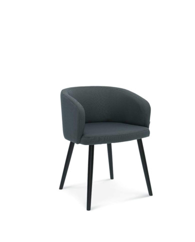 Fotel z podłokietnikami Skip B-1524, bukowy, tapicerowane siedzisko i oparcie, FAMEG Fotel z podłokietnikami Skip B-1524, bukowy, tapicerowane siedzisko i oparcie, FAMEG