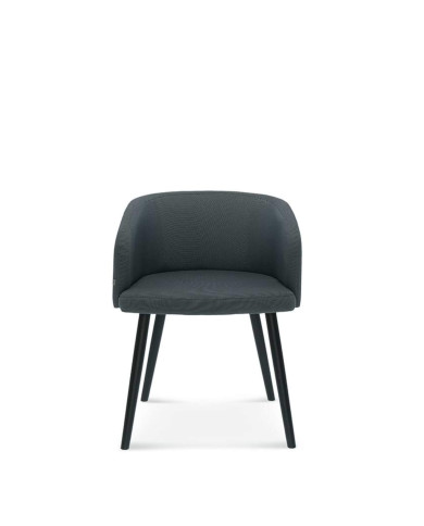 Fotel z podłokietnikami Skip B-1524, bukowy, tapicerowane siedzisko i oparcie, FAMEG Fotel z podłokietnikami Skip B-1524, bukowy, tapicerowane siedzisko i oparcie, FAMEG