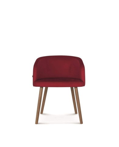 Fotel z podłokietnikami Skip B-1524, dębowy, tapicerowane siedzisko i oparcie, FAMEG Fotel z podłokietnikami Skip B-1524, dębowy, tapicerowane siedzisko i oparcie, FAMEG