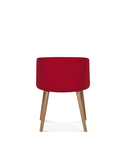 Fotel z podłokietnikami Skip B-1524, dębowy, tapicerowane siedzisko i oparcie, FAMEG Fotel z podłokietnikami Skip B-1524, dębowy, tapicerowane siedzisko i oparcie, FAMEG