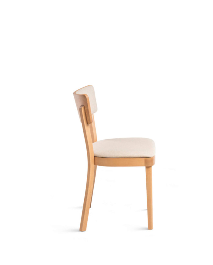 Krzesło Solid A-9449/1, bukowe, tapicerowane siedzisko i oparcie, FAMEG