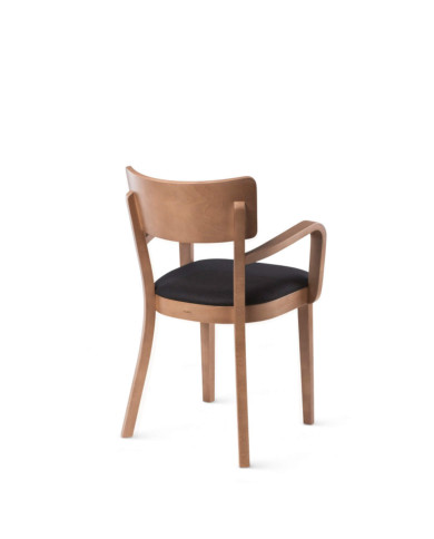 Fotel z podłokietnikami Solid B-9449, dębowy, tapicerowane siedzisko, FAMEG Fotel z podłokietnikami Solid B-9449, dębowy, tapicerowane siedzisko, FAMEG