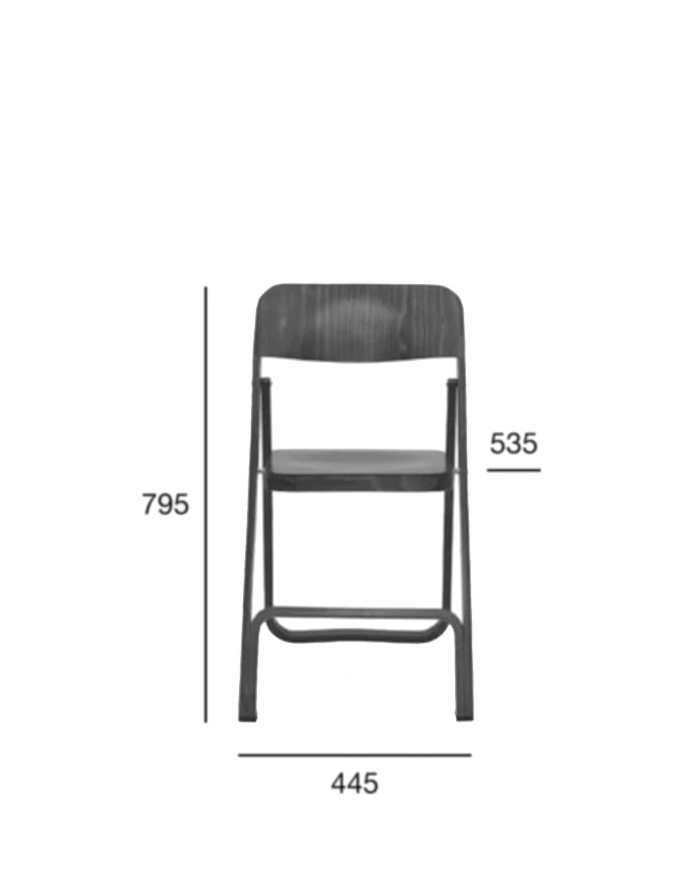 Krzesło składane Tari A-0501, twarde siedzisko, FAMEG