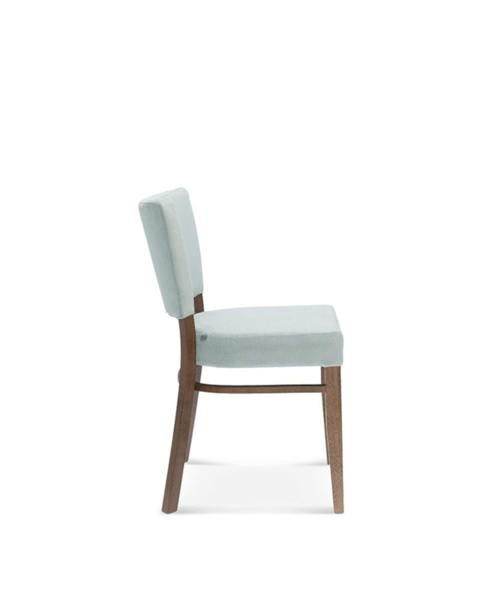 Krzesło Tulip 1 A-9608, bukowe, tapicerowane siedzisko i oparcie, FAMEG