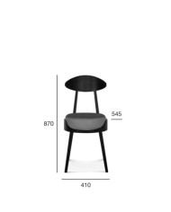 Krzesło Uma A-1505, bukowe, tapicerowane siedzisko, FAMEG