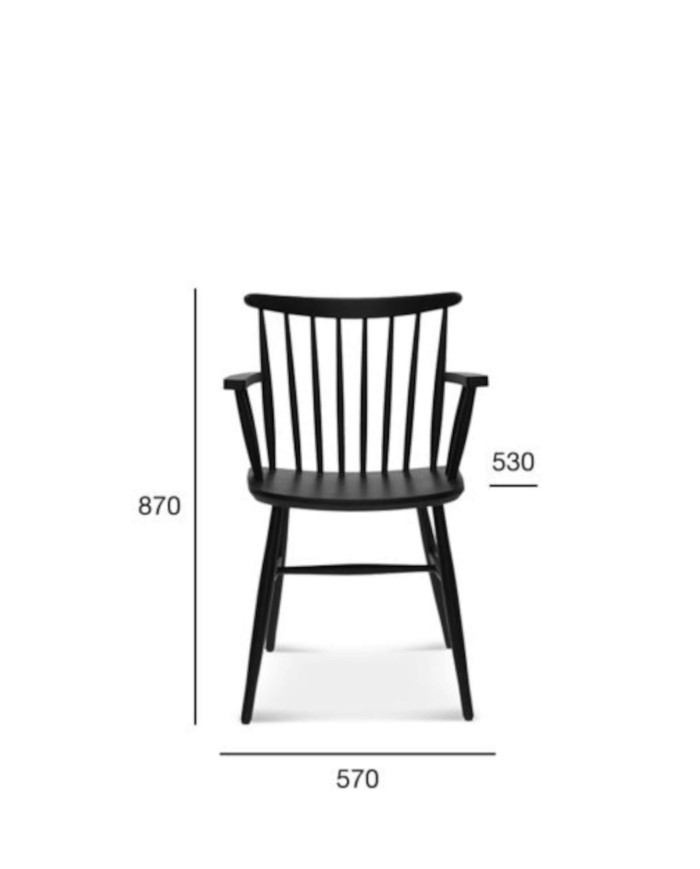 Fotel z podłokietnikami Wand B-1102/1, twarde siedzisko, FAMEG