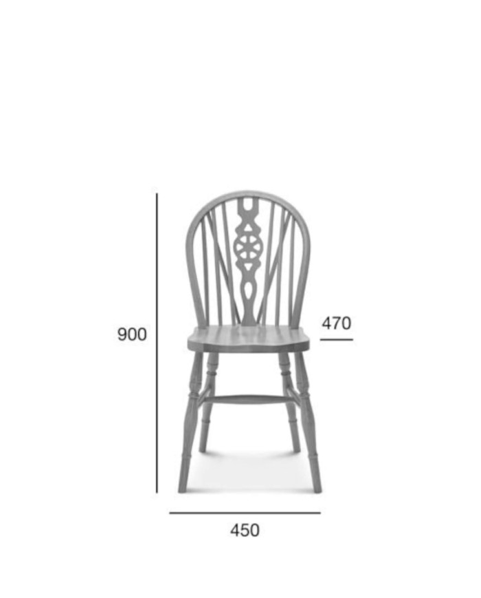 Krzesło Windsor A-372, twarde siedzisko, FAMEG