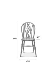 Krzesło Windsor A-372, twarde siedzisko, FAMEG