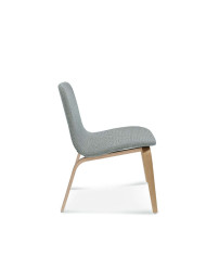 Fotel Hips B-1802/1, bukowy, tapicerowane siedzisko i oparcie, FAMEG