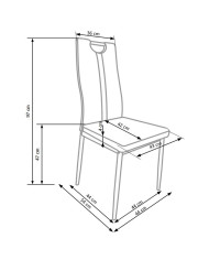 Krzesło K202 Popielate-6