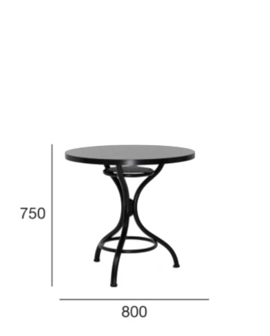 Stół okrągły ST-9717, Ø 80 cm, grubość blatu 1.9 cm, gięty, bukowy, 80/70/80 cm, FAMEG Stół okrągły ST-9717, Ø 80 cm, grubość blatu 1.9 cm, gięty, bukowy, 80/70/80 cm, FAMEG