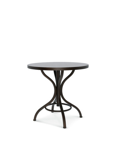 Stół okrągły ST-9718, Ø 80 cm, grubość blatu 3.5 cm, gięty, bukowy, 80/75/80 cm, FAMEG Stół okrągły ST-9718, Ø 80 cm, grubość blatu 3.5 cm, gięty, bukowy, 80/75/80 cm, FAMEG