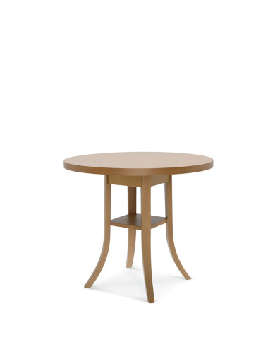 Stół okrągły ST-9744, Ø 80 cm, grubość blatu 3.5 cm, bukowy, 80/70/80 cm, FAMEG Stół okrągły ST-9744, Ø 80 cm, grubość blatu 3.5 cm, bukowy, 80/70/80 cm, FAMEG