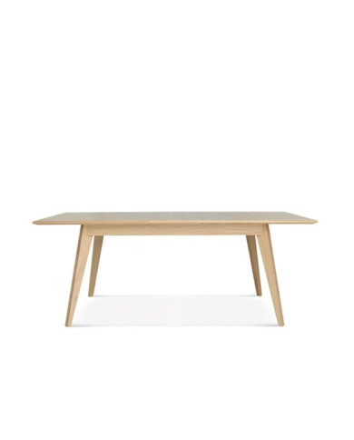 Stół prostokątny Arcos ST-1403, dębowy, rozkładany, 2 dodatkowe wkłady, 180-260/76/90 cm, FAMEG
