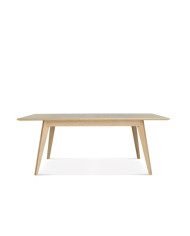 Stół prostokątny Arcos ST-1403, dębowy, rozkładany, 2 dodatkowe wkłady, 180-260/76/90 cm, FAMEG