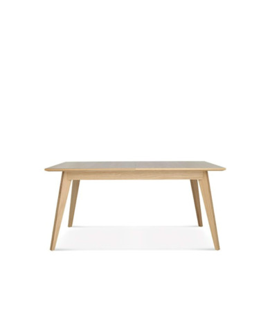 Stół prostokątny Arcos ST-1403, dębowy, rozkładany, 2 dodatkowe wkłady, 180-260/76/90 cm, FAMEG