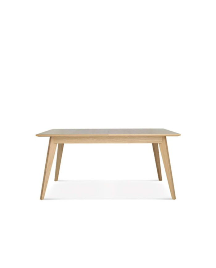 Stół prostokątny Arcos ST-1403, dębowy, rozkładany, 2 dodatkowe wkłady, 180-260/76/90 cm, FAMEG