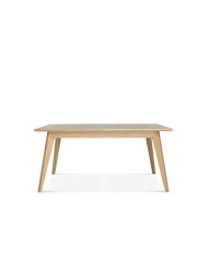 Stół prostokątny Arcos ST-1403, dębowy, rozkładany, 2 dodatkowe wkłady, 180-260/76/90 cm, FAMEG
