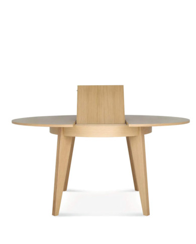 Stół okrągły ST-1703 Senales, Ø 115 cm, dębowy, rozkładany, 1 dodatkowy wkład, 115-155/76/115 cm, FAMEG Stół okrągły ST-1703 Senales, Ø 115 cm, dębowy, rozkładany, 1 dodatkowy wkład, 115-155/76/115 cm, FAMEG