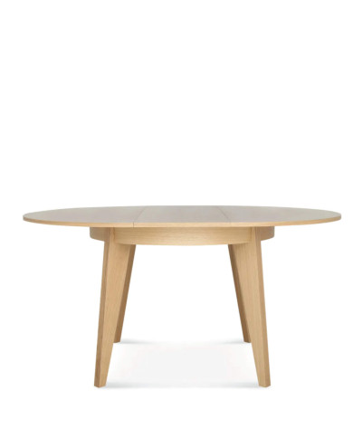 Stół okrągły ST-1703 Senales, Ø 115 cm, dębowy, rozkładany, 1 dodatkowy wkład, 115-155/76/115 cm, FAMEG Stół okrągły ST-1703 Senales, Ø 115 cm, dębowy, rozkładany, 1 dodatkowy wkład, 115-155/76/115 cm, FAMEG