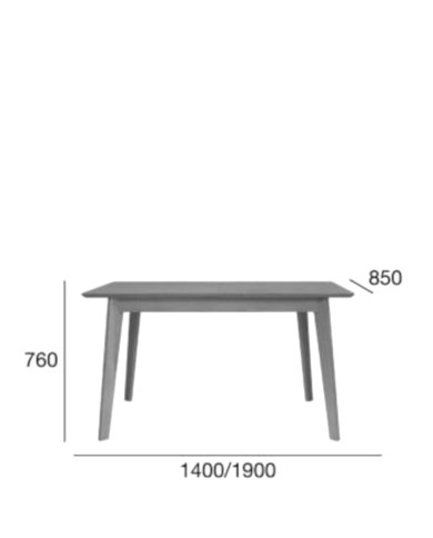Stół prostokątny Senales ST-1703, dębowy, rozkładany, 1 dodatkowy wkład, 140-190/76/85 cm, FAMEG Stół prostokątny Senales ST-1703, dębowy, rozkładany, 1 dodatkowy wkład, 140-190/76/85 cm, FAMEG