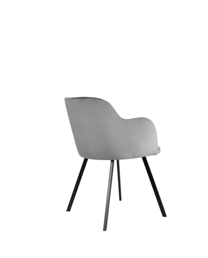Krzesło, fotel F68/M, tapicerowane siedzisko i oparcie, nogi metalowe, DREW-MARK