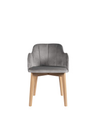 Krzesło, fotel F68/W, tapicerowane siedzisko i oparcie, stelaż bukowy, DREW-MARK