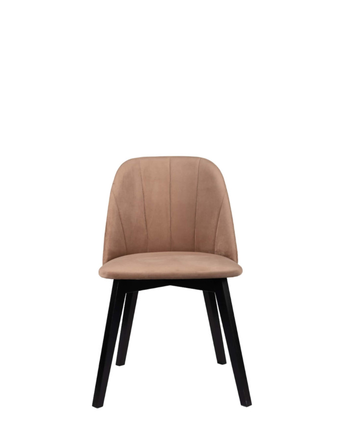 Krzesło KT68N, tapicerowane siedzisko i oparcie, stelaż bukowy, DREW-MARK
