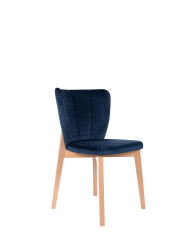 Krzesło KT67, tapicerowane siedzisko i oparcie, stelaż bukowy, DREW-MARK