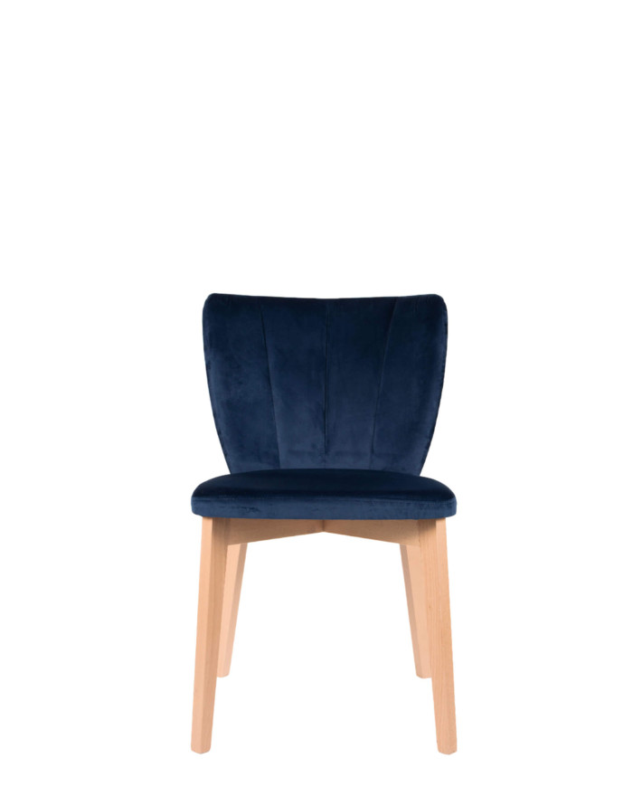 Krzesło KT67, tapicerowane siedzisko i oparcie, stelaż bukowy, DREW-MARK