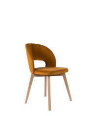 Krzesło KT660/N, tapicerowane siedzisko i oparcie, stelaż bukowy, DREW-MARK