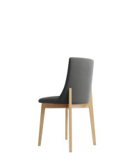 Krzesło KT61/W, tapicerowane siedzisko i oparcie, stelaż bukowy, DREW-MARK