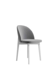 Krzesło KT66/W, tapicerowane siedzisko i oparcie, stelaż bukowy, DREW-MARK