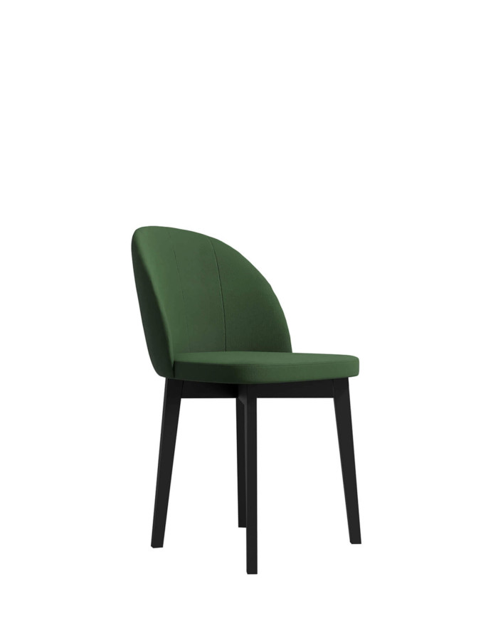 Krzesło KT66/N, tapicerowane siedzisko i oparcie, stelaż bukowy, DREW-MARK