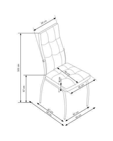 Krzesło K209 Białe-3 Krzesło K209 Białe-3