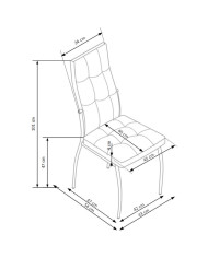 Krzesło K209 Popielate-3