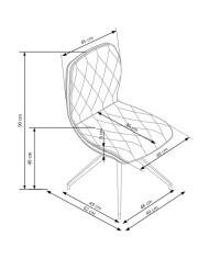 Krzesło K237 Brązowe-3