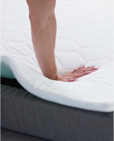 Nakładka dwustronna 7 cm, topper Arpino 160x200 cm, wysokoelastyczny, zdejmowany pokrowiec, H2, WERSAL