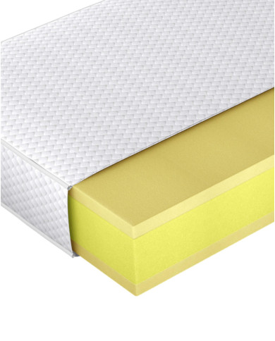 Materac Comfort Massage, 80x200 cm, wysoki, dwustronny, piankowy, wysokoelastyczny, zdejmowany pokrowiec, H2/H3, WERSAL