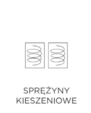 Materac Live Mareto, 80x200 cm, dwustronny, pianka HR, sprężyny kieszeniowe, zdejmowany pokrowiec, H2, WERSAL