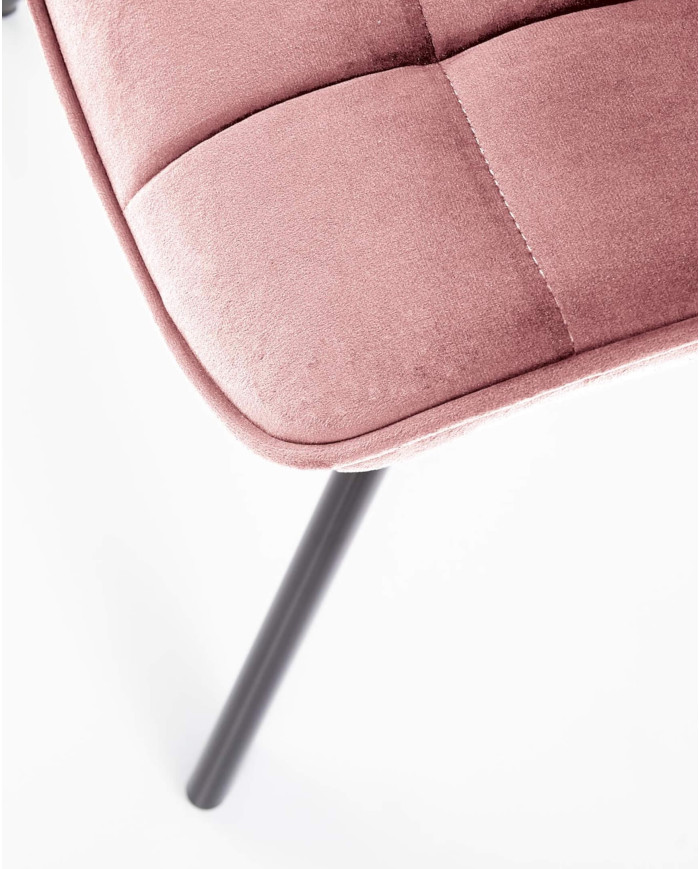 Krzesło K332 Różowe/czarne-5