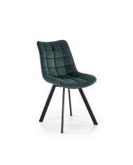 Krzesło K332 Ciemnozielone/czarne-1