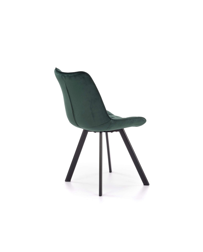 Krzesło K332 Ciemnozielone/czarne-4