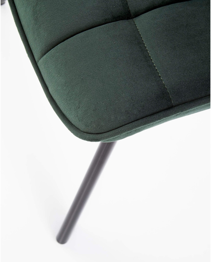 Krzesło K332 Ciemnozielone/czarne-5
